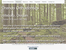 Tablet Screenshot of orencoorthodontics.com